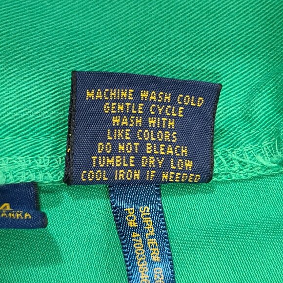 Polo Ralph Lauren 9" Green Twill Bermuda Shorts Men's Size 34 100% Cotton - Picture 5 of 7